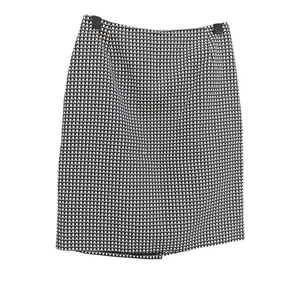 Peter Nygard black and white checkered skirt, women's size 8 - Picture 1 of 5